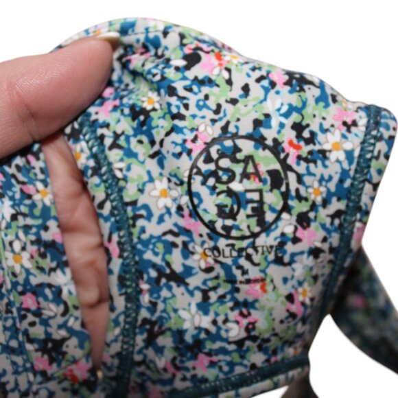 Sage Collective Bra Women's Floral Racerback Sport Athletic Yoga M Medium EUC - Picture 5 of 5